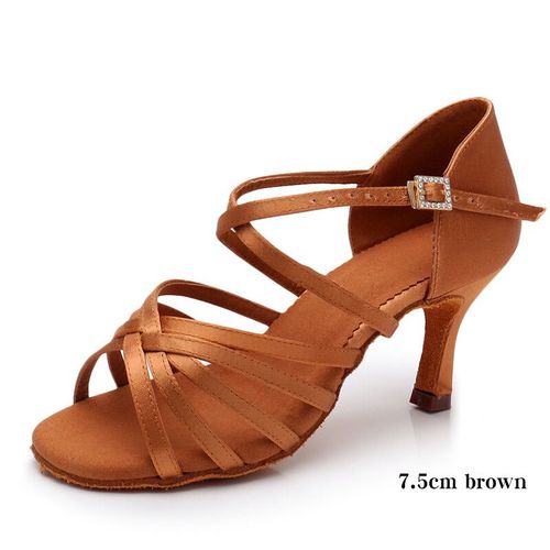 Chaussures De Danse Pour Femmes,Sandales De Danse Latine,Souples,De Jazz,De Tango - 34