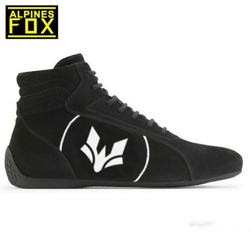 Chaussures De Kart En Daim Rsistant  L'usure Pour Homme Bottes De Course Tout-Terrain,Protection Rinage,Ignifuge,Fia - 35