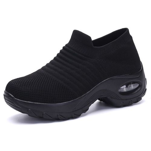 Chaussures De Marche  Coussin D'air En Maille Pour Femmes,Baskets  Enfiler, Plateforme,Dcontractes, La Mode,t,2020 - 35