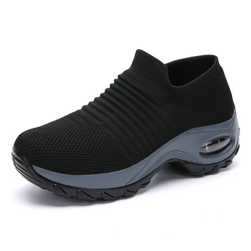 Chaussures De Marche  Coussin D'air En Maille Pour Femmes,Baskets  Enfiler, Plateforme,Dcontractes, La Mode,t,2020 - 40