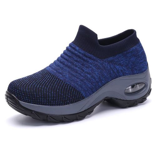 Chaussures De Marche  Coussin D'air En Maille Pour Femmes,Baskets  Enfiler, Plateforme,Dcontractes, La Mode,t,2020 - 37