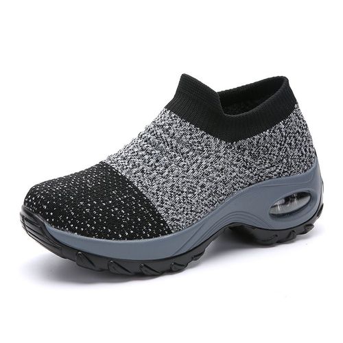 Chaussures De Marche  Coussin D'air En Maille Pour Femmes,Baskets  Enfiler, Plateforme,Dcontractes, La Mode,t,2020 - 39