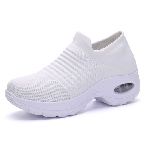 Chaussures De Marche  Coussin D'air En Maille Pour Femmes,Baskets  Enfiler, Plateforme,Dcontractes, La Mode,t,2020 - 42