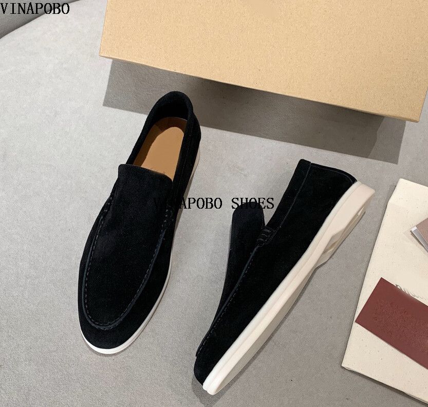Chaussures De Marche D't En Daim Pour Femmes,Chaussures Plates,Serrure En Mtal,Mocassins Paresseux,Semelle Souple, Enfiler,Mocassin Dcontract,Chaussures Bonnet,Cuir Vritable - 39