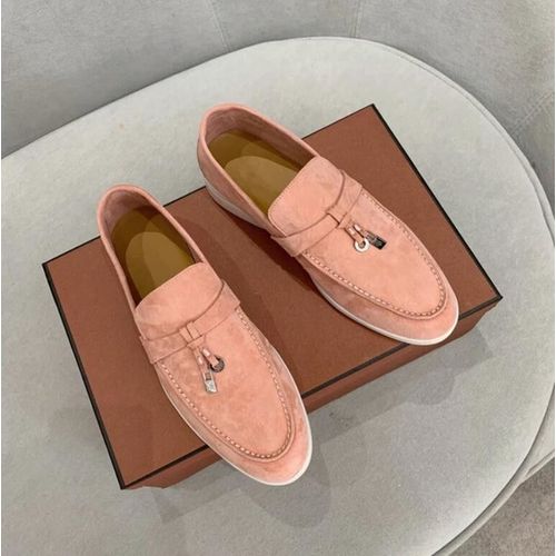Chaussures De Marche Plates En Cuir Sud Pour Femmes,Mocassins Paresseux,Mocassins Dcontracts,Mules Confortables,Chaussures De Conduite,Verrouillage En Mtal - 35