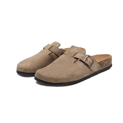 Chaussures De Plage Classiques Unisexes Avec Soutien De La Vote Plantaire Pour Hommes,Mules En Daim,Sabots En Lige,Sandales Rtro Pour Hommes,Bir11:4ations Stok,Mode