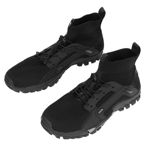 Chaussures De Randonnee Elastiques, Semelle Exterieure Antiderapante, Noires, Absorption Des Chocs, Chaussures De Travail Confortables Pour Homme, Pointure 43