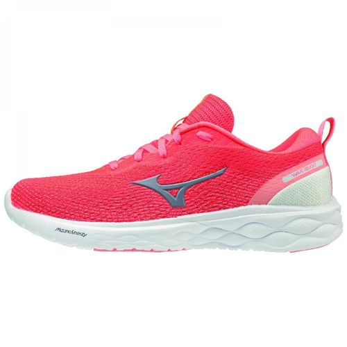 Chaussures De Running Femme Mizuno Wave Revolt Wos - Rose Corail / Gris / Bleu - 42