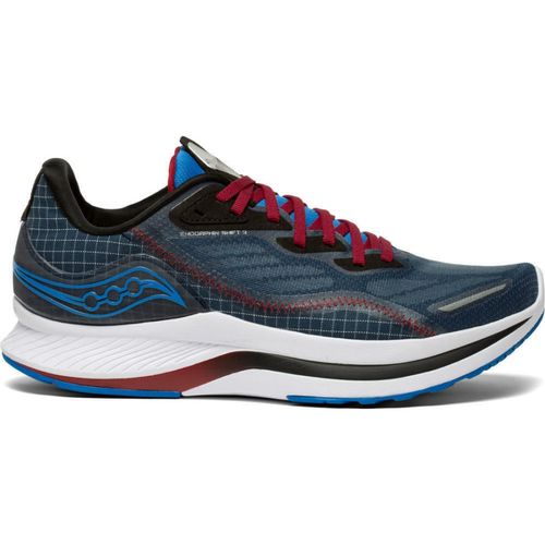 Chaussures De Running Saucony Endorphin Shift 2 - Bleu Fonc / Bordeaux - 46
