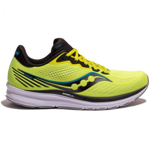 Chaussures De Running Saucony Ride 14 - Jaune Citron / Noir - 44