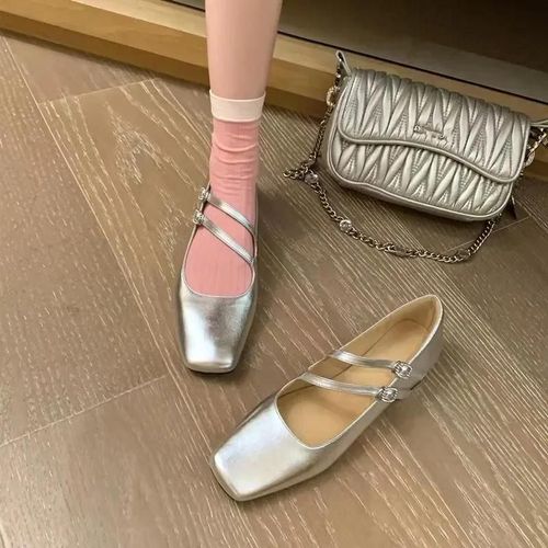 Chaussures De Styliste En Cuir Verni Pour Femme,Mary Janes,Carr,Parker,Double Structure,Talons Bas,Automne - 38