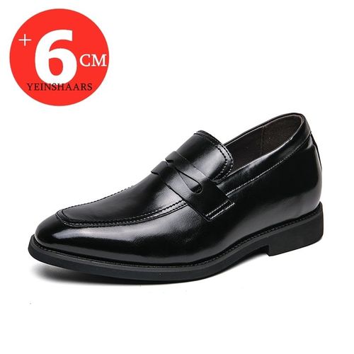 Chaussures En Cuir  Enfiler Confortables Pour Hommes,Mocassins De Mariage,Chaussures Provoqu De Luxe,Augmentation De 6cm,Recommand Pour Les Affaires - 39