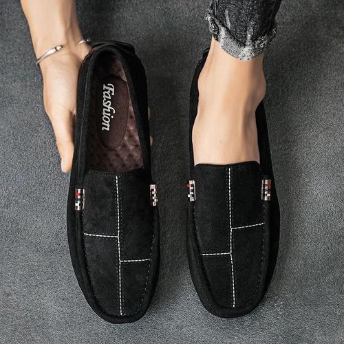 Chaussures En Cuir  Enfiler Pour Hommes,Chaussures Dcontractes Pour Hommes,Chaussures De Conduite Rouges Confortables,Mocassins Non Alds,2024 - 43