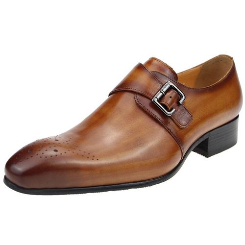 Chaussures En Cuir Dcontractes Es Pour Hommes,Produit Le Plus Connu,Style Zapatos Para,Moine,Structure Unique - 49