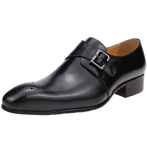 Chaussures En Cuir Dcontractes Es Pour Hommes,Produit Le Plus Connu,Style Zapatos Para,Moine,Structure Unique - 50