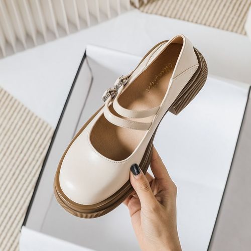 Chaussures En Cuir Noires Pour Femmes,Mocassins De Style Coren  Talon Moyen,Design  La Mode,Dcontractes,Vtements De Fte Et De Bureau,Printemps 2023 - 42