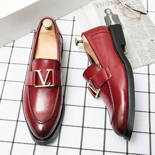 Chaussures En Cuir Pointues Pour Hommes,Mocassins En Cuir,Chaussures Dcontractes,Parker,Affaires,Crateur,Tendance,Marque De Luxe - 42