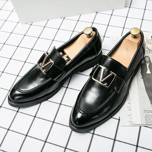 Chaussures En Cuir Pointues Pour Hommes,Mocassins En Cuir,Chaussures Dcontractes,Parker,Affaires,Crateur,Tendance,Marque De Luxe - 38