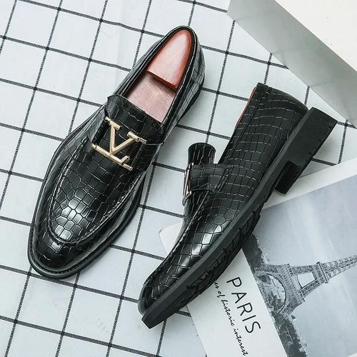 Chaussures En Cuir Pointues Pour Hommes,Mocassins En Cuir,Chaussures Dcontractes,Parker,Affaires,Crateur,Tendance,Marque De Luxe - 46