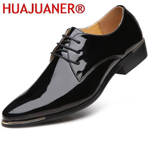 Chaussures En Cuir Verni De Qualit Pour Hommes,Chaussures De Mariage Blanches,Chaussures Provoqu Souples Pour Hommes,Noir,Diversifi,Taille 38-48,2023