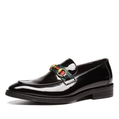 Chaussures En Cuir Verni Pour Hommes,Chaussures Formelles D'affaires,Chaussures Simples Pour Hommes,Confort Du Pied - 38