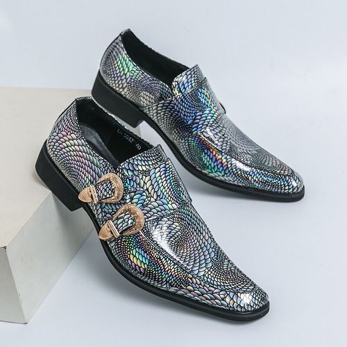 Chaussures En Cuir Verni Rose De Luxe Pour Hommes,Chaussures Pointues Pour Hommes,Chaussures De Designer De Haute Qualit,Robe De Soire De Mariage,Chaud - 45