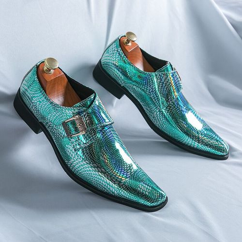 Chaussures En Cuir Verni Rose De Luxe Pour Hommes,Chaussures Pointues Pour Hommes,Chaussures De Designer De Haute Qualit,Robe De Soire De Mariage,Chaud - 40