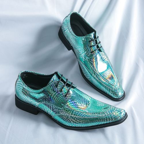 Chaussures En Cuir Verni Rose De Luxe Pour Hommes,Chaussures Pointues Pour Hommes,Chaussures De Designer De Haute Qualit,Robe De Soire De Mariage,Chaud - 43