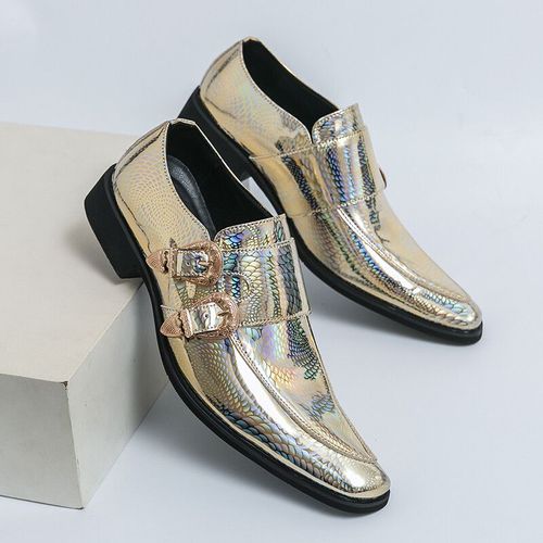Chaussures En Cuir Verni Rose De Luxe Pour Hommes,Chaussures Pointues Pour Hommes,Chaussures De Designer De Haute Qualit,Robe De Soire De Mariage,Chaud - 44