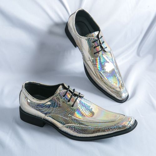 Chaussures En Cuir Verni Rose De Luxe Pour Hommes,Chaussures Pointues Pour Hommes,Chaussures De Designer De Haute Qualit,Robe De Soire De Mariage,Chaud - 42