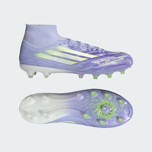 Chaussures F50 Sparkfusion Pro Terrain Souple/Synthtique Adidas - Violet Tone / Lucid Lemon / Purple Rush - 43 1/3