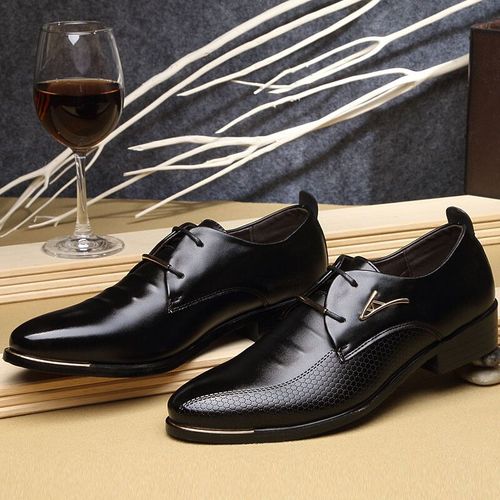 Chaussures Habilles  Lacets Pour Hommes,Chaussures  Bout Pointu,Dcontractes,En Cuir,Marron,Noir,Oxfords,Grande Taille 38-48