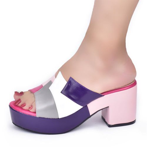 Chaussures Italiennes  Semelles Compenses Pour Femme,Sandales  Talons Hauts,Design Multicolore,Optique - 39