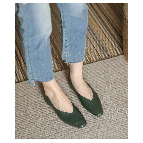 Chaussures Multicolores En Cuir Vritable Pour Femmes,Mocassins Polyvalents,Chaussures  Talons Bas,Parker Rond,Plat,Astronomique,Coupe Peu Profonde,Chaussure Simple Dcontracte,2023 - 36