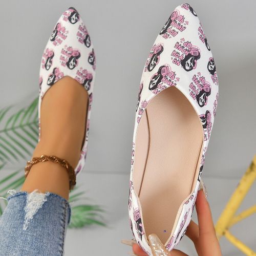 Chaussures Plates  Bout Pointu Pour Femmes,Mocassins Respirants Dcontracts,Mocassins Mary Gasoline,Document Solide,Chaussures  Enfiler - 39