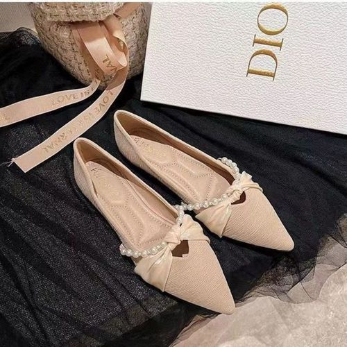 Chaussures Plates  Bout Pointu Pour Femmes,Nouvelles Chaussures Noires  Semelle Souple De Printemps Et D'automne 2023 - 40