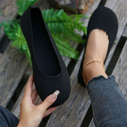 Chaussures Plates  Bout Rond Pour Femmes,Commerce Extrieur Transfrontalier,Grande Taille,Dcontract,Confortable,Monochrome,t, - 43