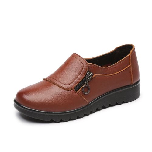Chaussures Plates  Enfiler Pour Femmes,Mocassin Lger,Dcontract,Solide,Document,Polyvalent,Nouvelle Mode - 41