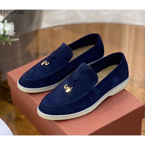 Chaussures Plates  Pampilles En Daim Pour Femmes Et Enfants,Chaussures De Marche Formelles,Chaudes Et Confortables,Unisexe,Qualit,t,Marque De Luxe - 39