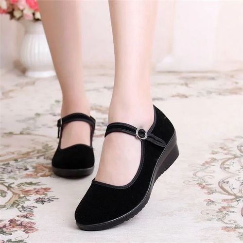 Chaussures Plates Aviation Lgres Pour Femmes,Ballerines Rtro Pour Dames,Chaussures Confortables Douces,Mode Grise,Noir,E5510 - 37