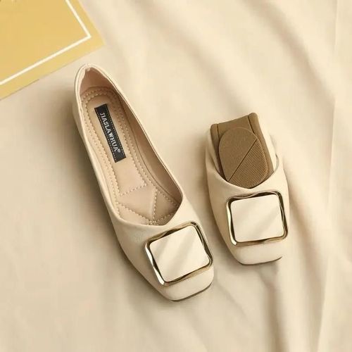 Chaussures Plates Carres Dcontractes Et Respirantes Pour Femme,Mocassins De Travail Confortables,Souples Et De Grande Taille,Nouvelle Mode - 37