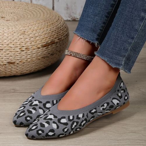 Chaussures Plates Confortables  Bout Pointu Pour Femmes,Chaussures Lopard,Mode Dcontracte,2024 - 41