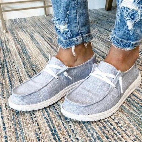 Chaussures Plates Dcontractes Pour Femmes,Baskets Confortables Pour Le Travail,Mocassins Respirants,Grande Taille,Mode 2022 - 43