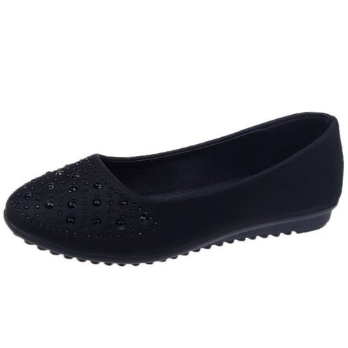 Chaussures Plates Dcontractes Pour Femmes,Mocassins Plats,Chaussures Confortables Pour Femmes,Glissades,Parker Rond Doux,Chaussures Plates En Biscuits,Grande Taille,Printemps Et Automne - 35