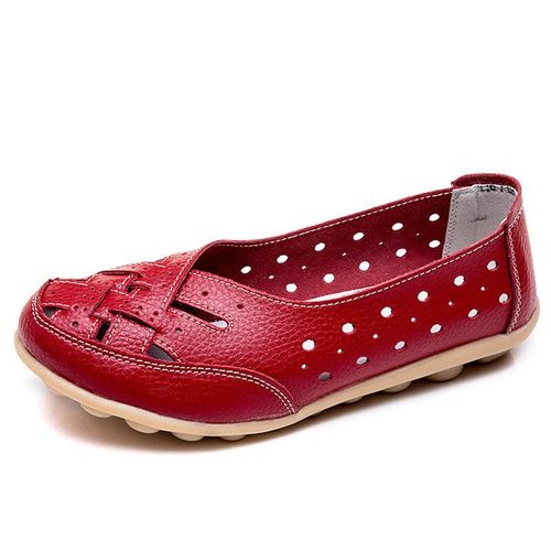 Chaussures Plates En Cuir Group Pour Femme,Mocassins  Enfiler,Confortables Et lgants - 35