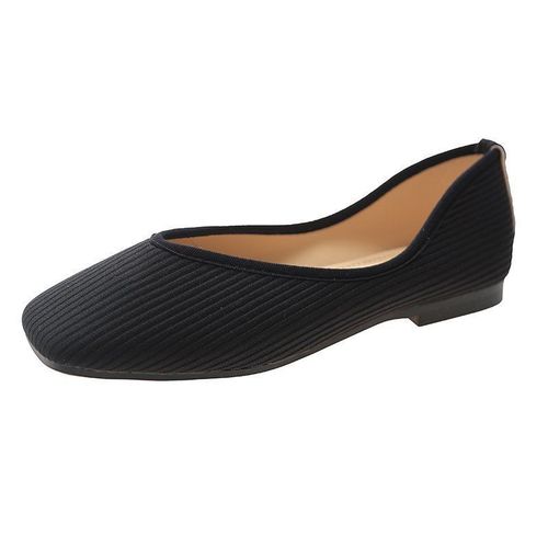 Chaussures Plates En Tissu 2022 Coton Pour Femme,Ballerine Jaune,Chaussettes,Mocassins  Enfiler,Talon Pio,Mule - 36