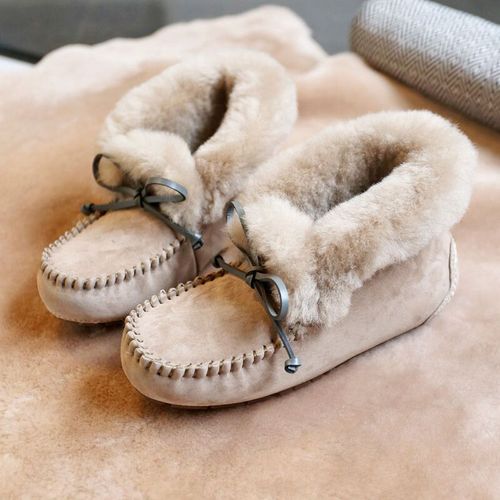 Chaussures Plates Impermables En Cuir Group Pour Femme,Confortables,Chaudes,En Fourrure Naturelle, La Mode - 44