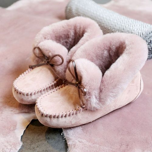 Chaussures Plates Impermables En Cuir Group Pour Femme,Confortables,Chaudes,En Fourrure Naturelle, La Mode - 34