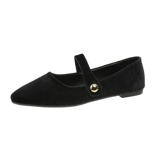 Chaussures Plates Parker Pointues Avec Velours Pour Femmes,Chaussures Simples,Mocassins Confortables,Chaussures  Essence Mary En Cuir,Finition 256 - 37