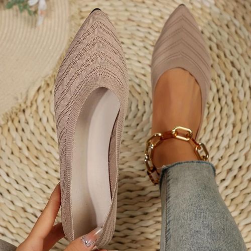 Chaussures Plates Parker Pointues Pour Femmes,Mocassins Respirants Dcontracts,Ballerines  Enfiler Avec Document Solide - 35